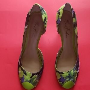 Peep toe pumps by Marc Fisher